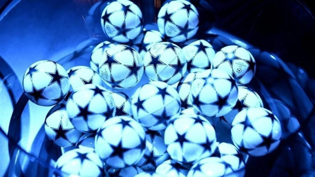 Bolas de sorteo de la Champions League. Foto: uefa.com