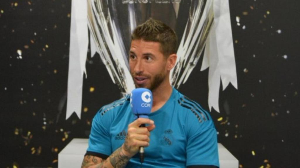 Sergio Ramos en El Partidazo de la Cadena COPE. Foto: Twitter (@partidazocope)