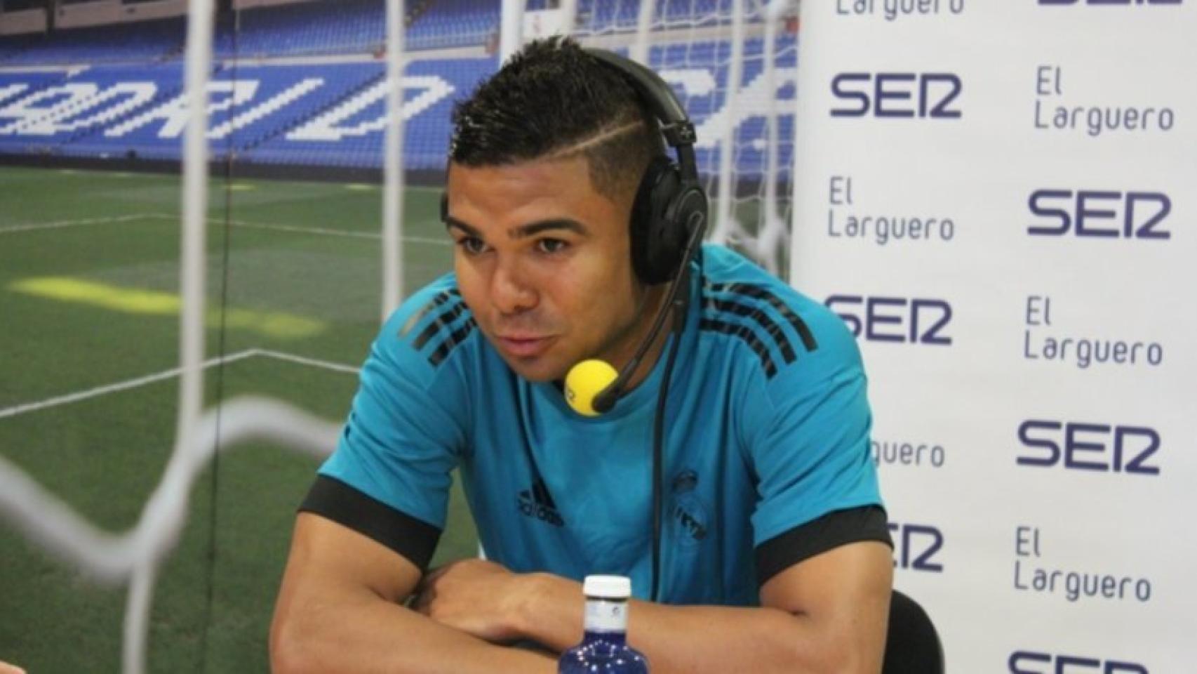 Casemiro en El Larguero de la Cadena SER. Foto: Twitter (@ellarguero)