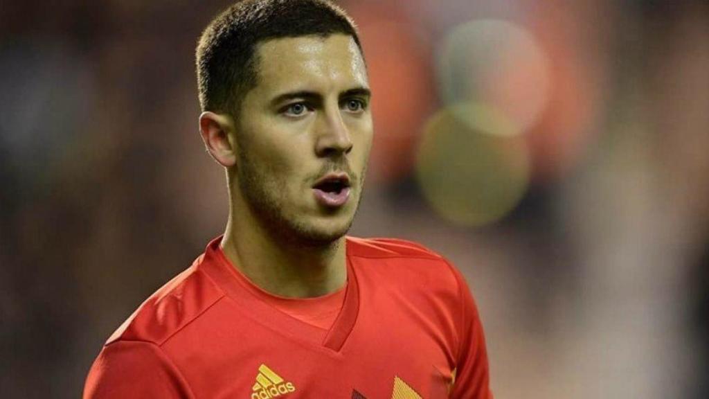 Hazard, con Bélgica. Foto Twitter (@BelRedDevils)