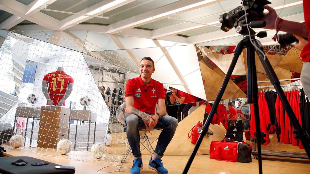 Iago Aspas, en una entrevista previa al Mundial de Rusia