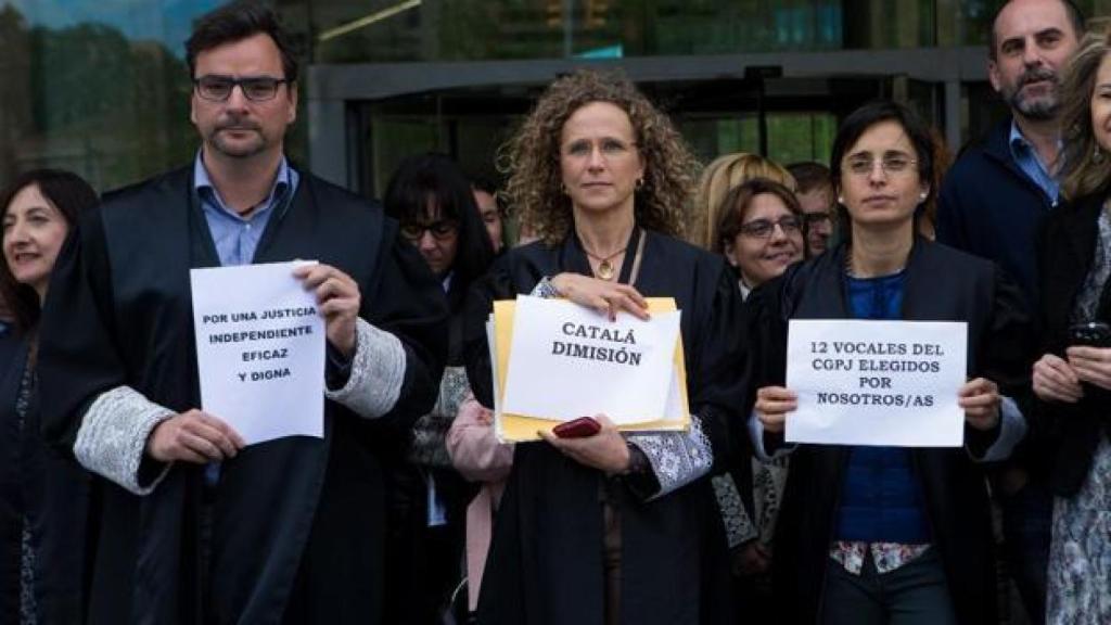 Protesta de jueces en la Comunidad Valenciana./