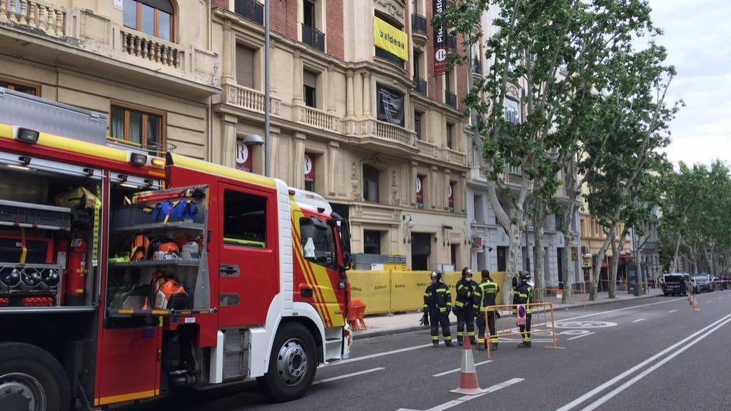 Los servicios de emergencia en la zona del suceso.