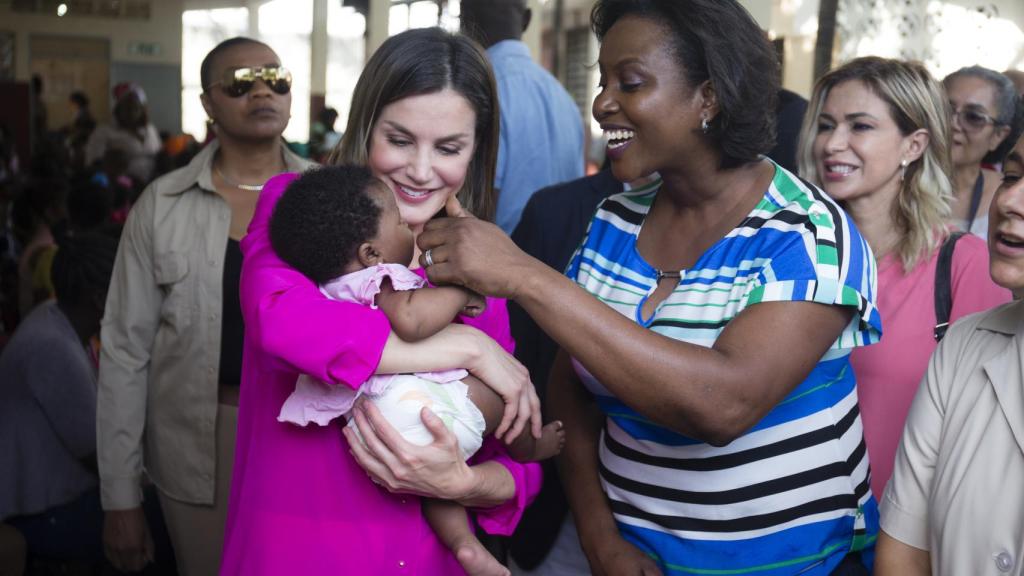 La reina Letizia en Puerto Príncipe.