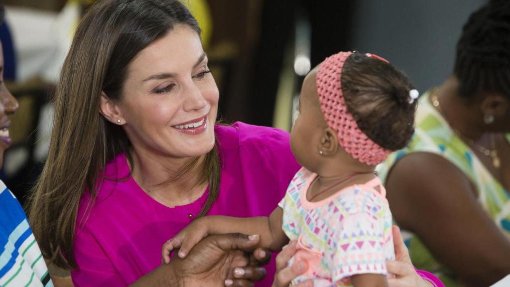 La reina Letizia en Puerto Príncipe.