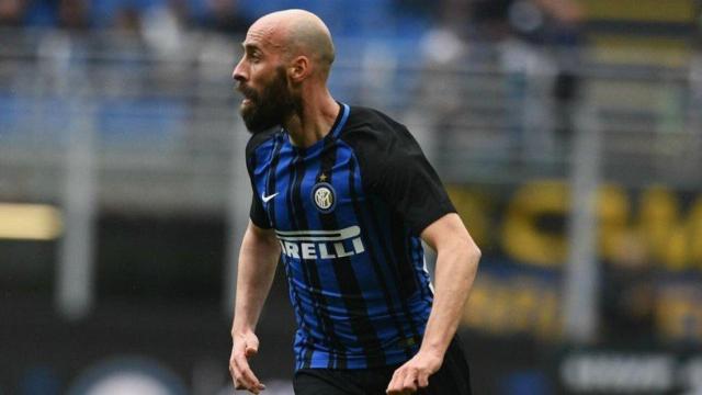 Borja Valero en un partido con el Inter. Foto: Twitter (@borjavalero20)