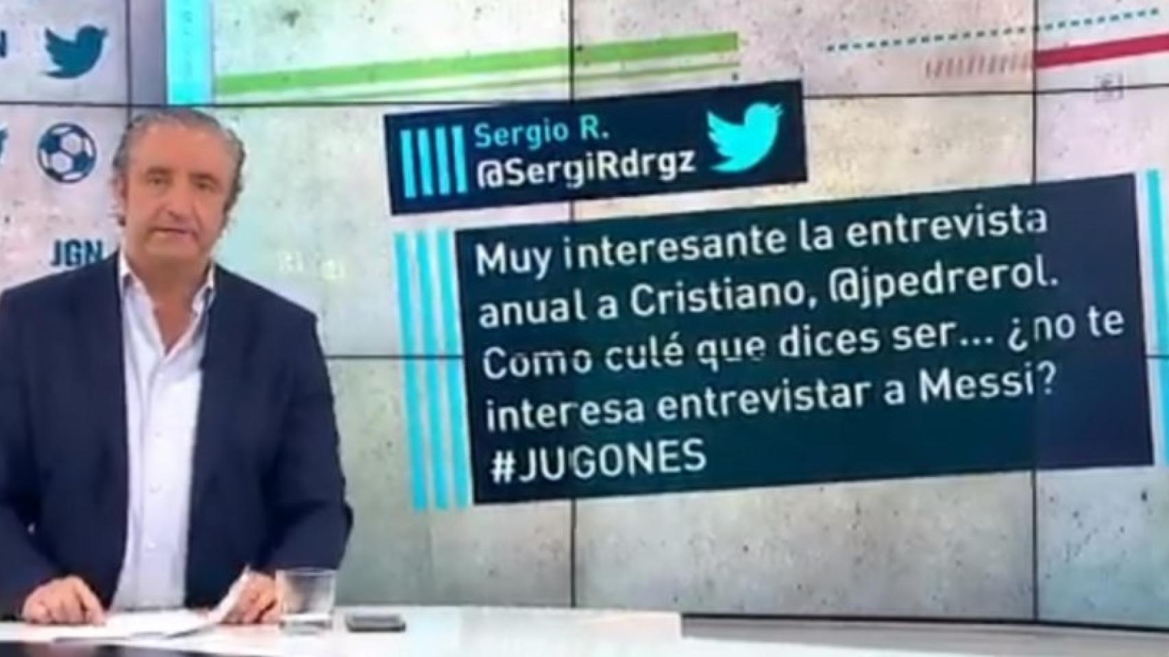 Josep Pedrerol, presentador de Jugones.