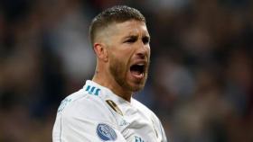 Sergio Ramos, en un partido del Real Madrid en la Champions