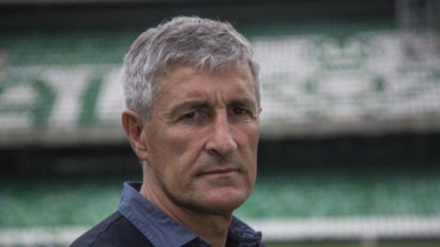 Quique Setién, entrenador del Real Betis. Foto: realbetisbalompie.es