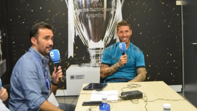 Sergio Ramos, en El Partidazo de la Cadena COPE. Foto: Twitter (@partidazocope)