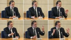 Mariano Rajoy, durante su declaración como testigo en el juicio del caso Gürtel./