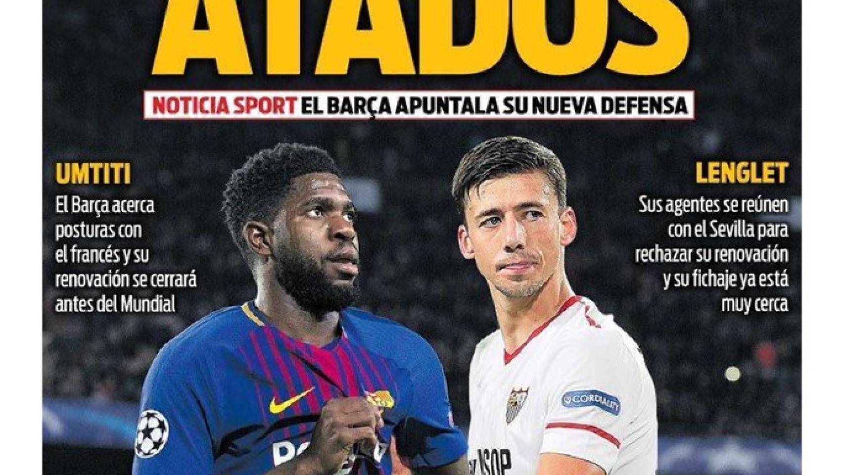 Portada Sport (25/05/18)