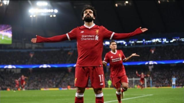 Mohamed Salah silencia al Etihad Stadium con su gol. Foto: Twitter (@elchiringuitotv).