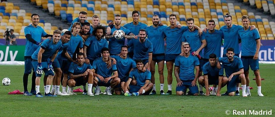 El Real Madrid acabó de preparar la final en el Olímpico de Kiev