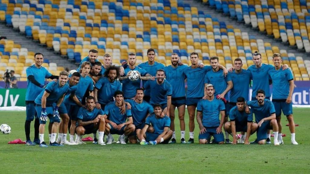 Último entrenamiento del Madrid antes de la final