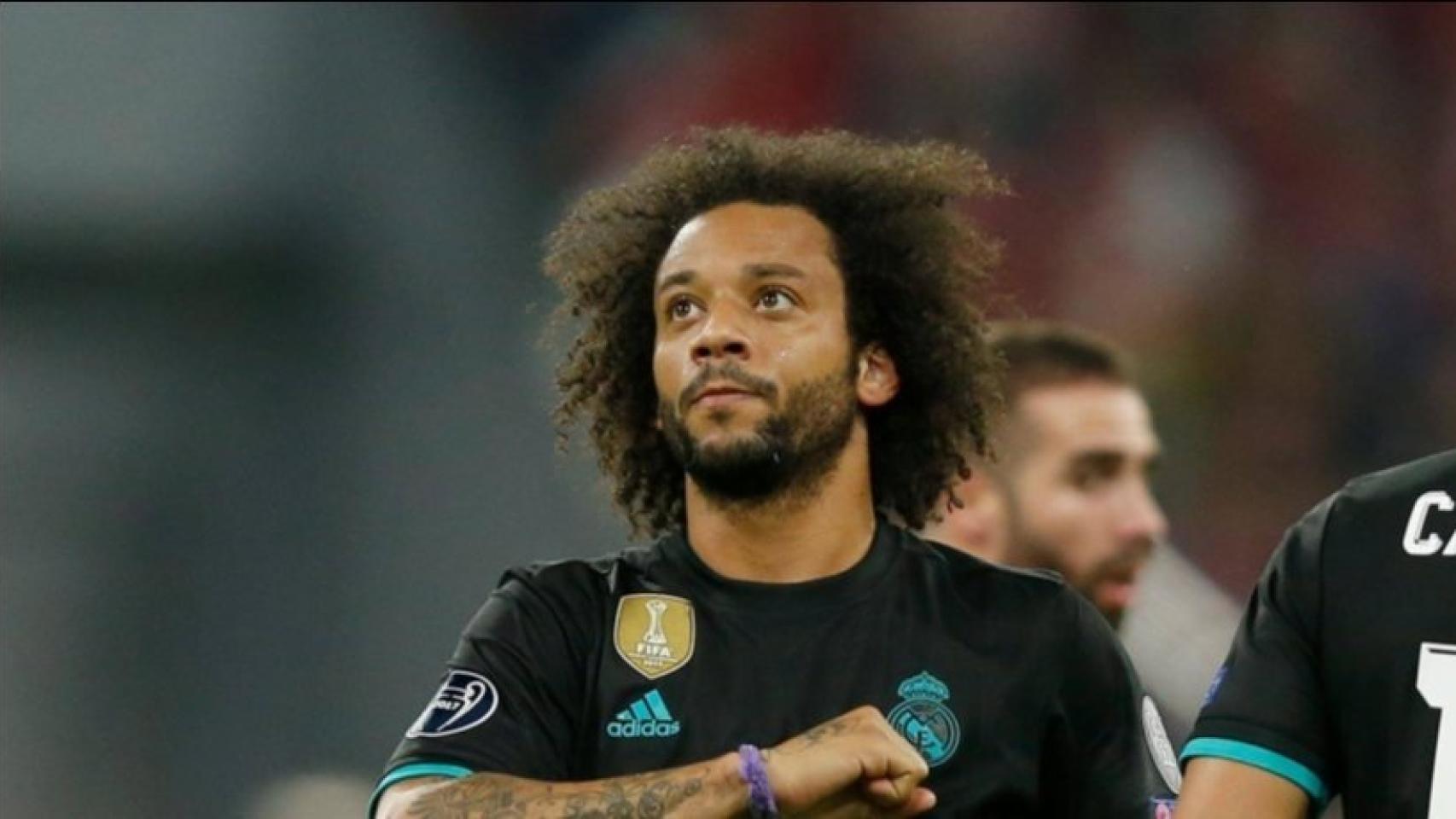 Marcelo, tras marcar el gol al Bayern