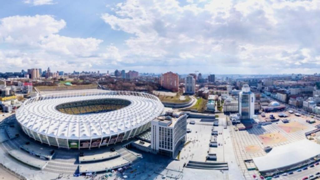 Estadio Olímpico de Kiev y sus aledaños. Foto: nsc-olimpiyskiy.com.ua