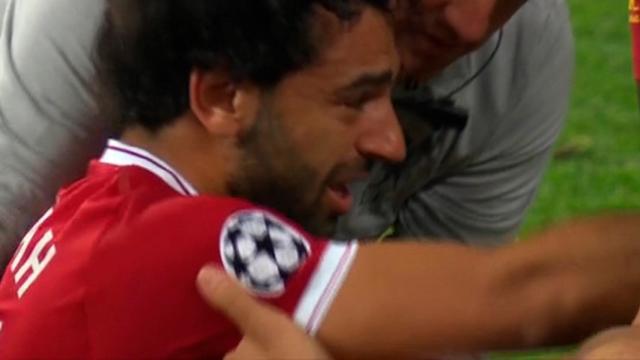 Las lágrimas de Salah tras su lesión