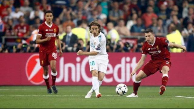 Modric, en la final de la Champions League