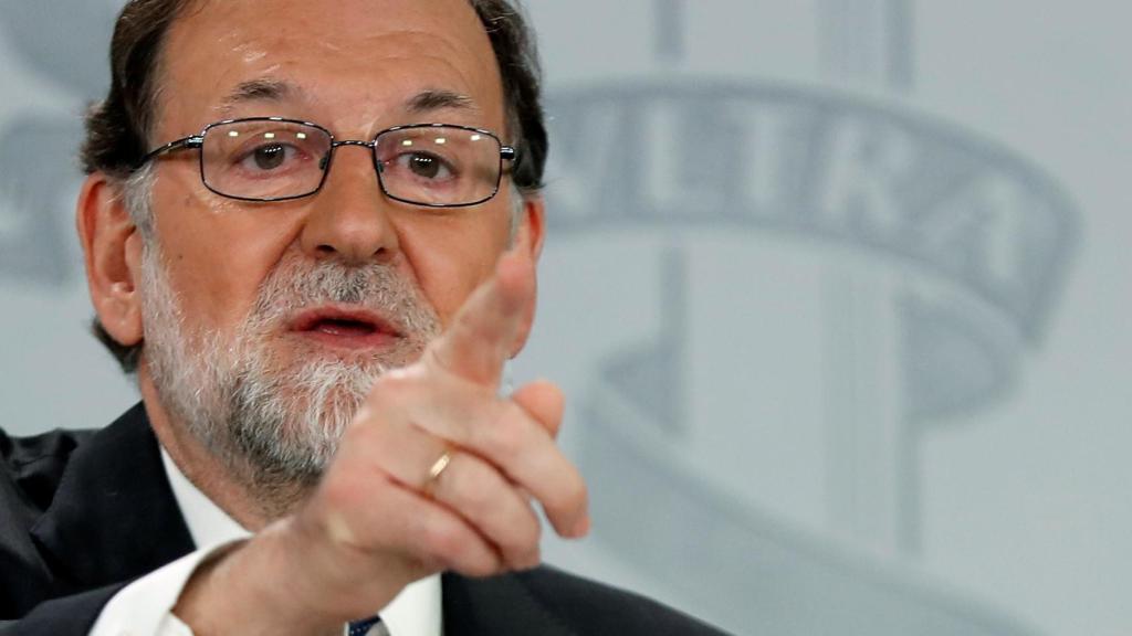 Mariano Rajoy, durante su última comparecencia ante los medios.
