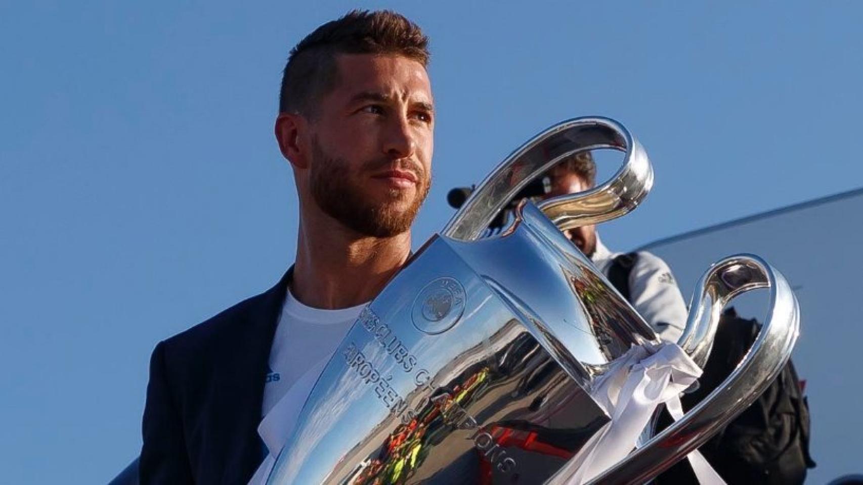 El Madrid, con Ramos a la cabeza, llega a Madrid con la Champions