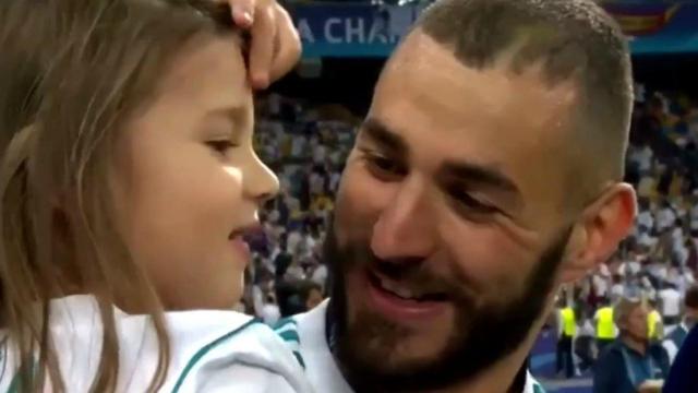 Benzema con su hija