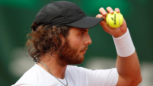 Trungelliti, durante el partido contra Tomic.