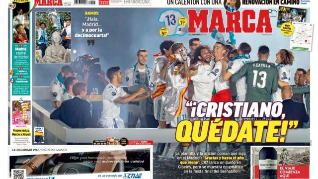 Portada MARCA (28/05/18)