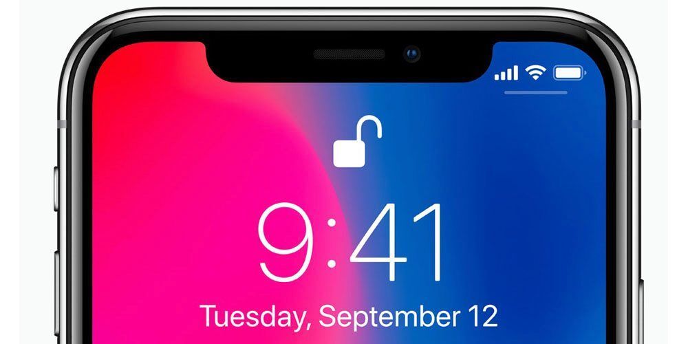 iphone x notch pantalla oled truedepth face id delantero