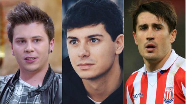 De izquierda a derecha, ElRubius, Alfred y el jugador de fútbol Bojan Krkic.