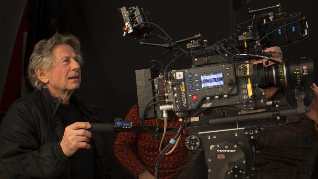 Roman Polanski en el rodaje de una película.