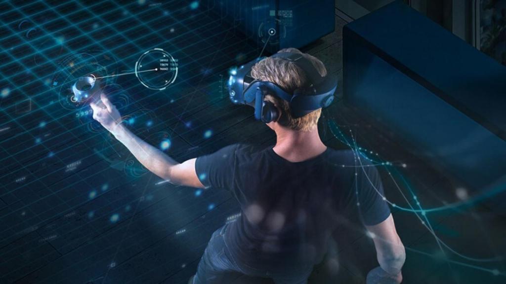 HTC Vive Pro ejecutando entornos de realidad aumentada.