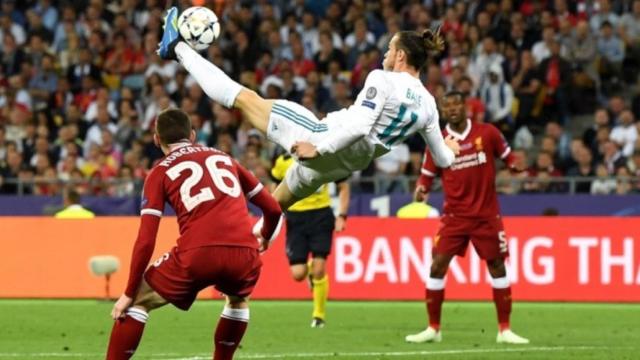 Gol de chilena de Bale al Liverpool. Foto: Twitter (@ChampionsLeague)