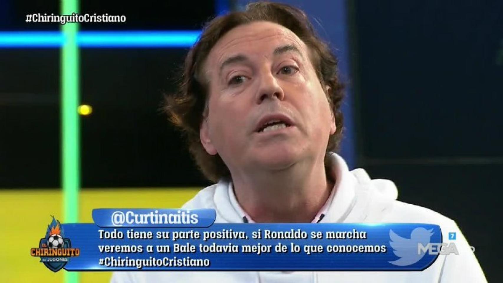 Pipi Estrada en El Chiringuito. Foto: Twitter (@elchiringuitotv)