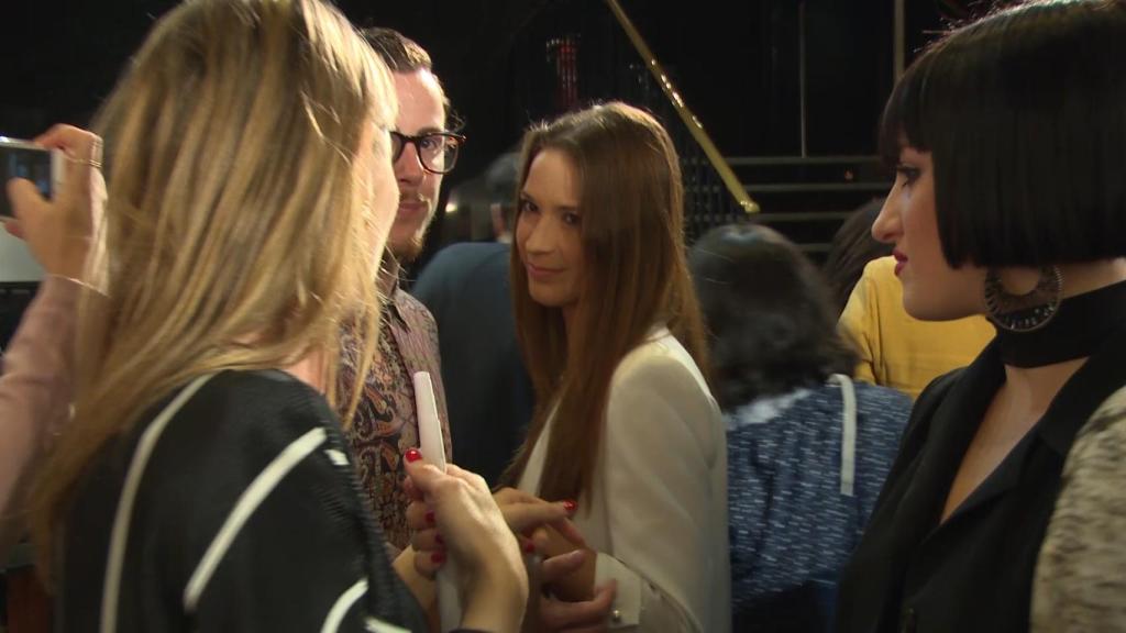 Yana Olina en el estreno de 'El intercambio'.