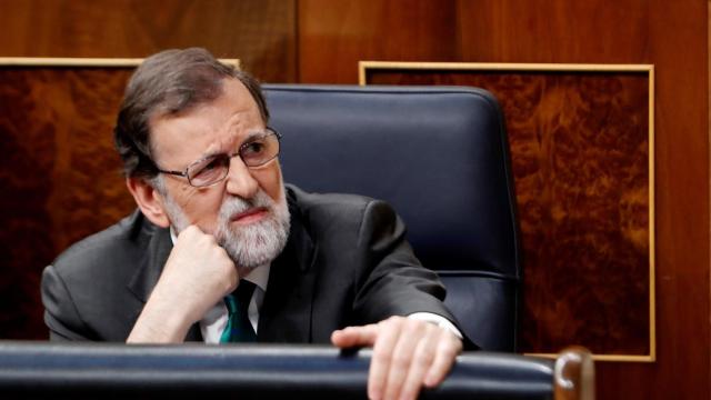 Mariano Rajoy durante la sesión de la mañana en el Congreso.
