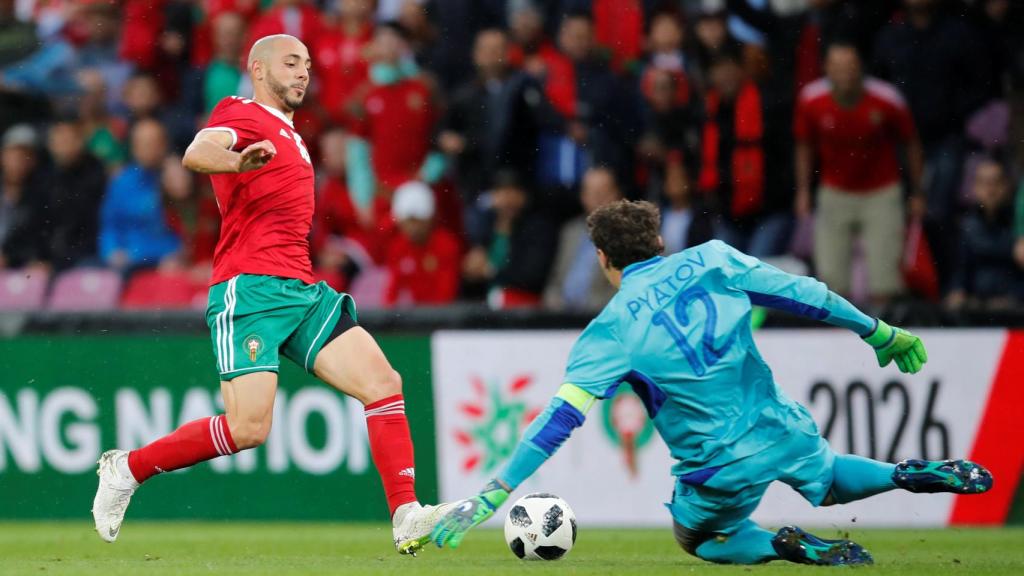 Amrabat fue uno de los mejores jugadores de Marruecos este jueves.