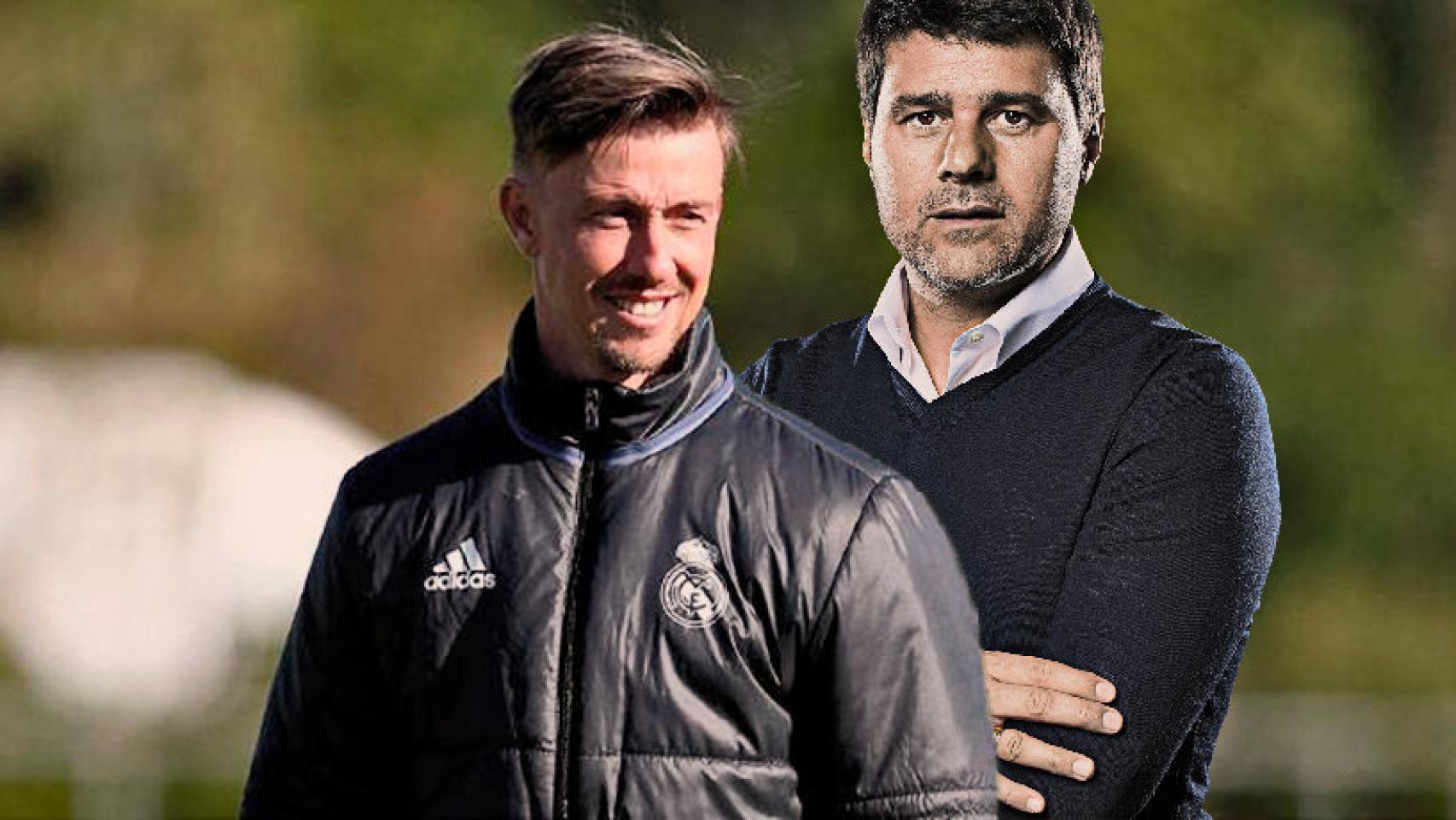 José María Gutierrez 'Guti' y Mauricio Pochettino