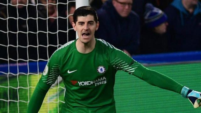 Courtois, en un partido con el Chelsea. Foto: Twitter (@thibautcourtois)