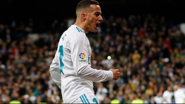 Lucas Vázquez, en un partido del Real Madrid