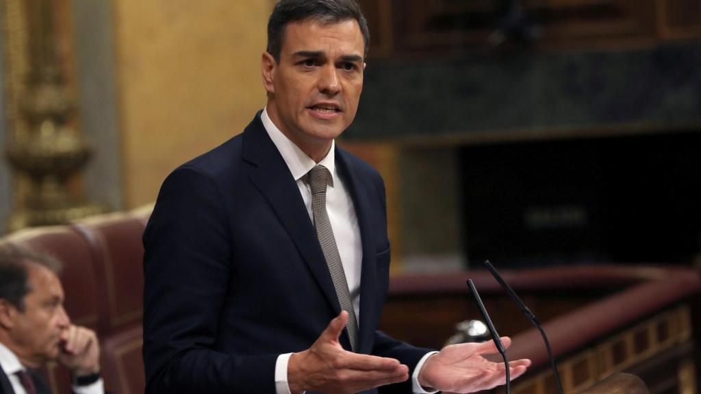 Sánchez, durante la moción de censura Congreso de los Diputados,