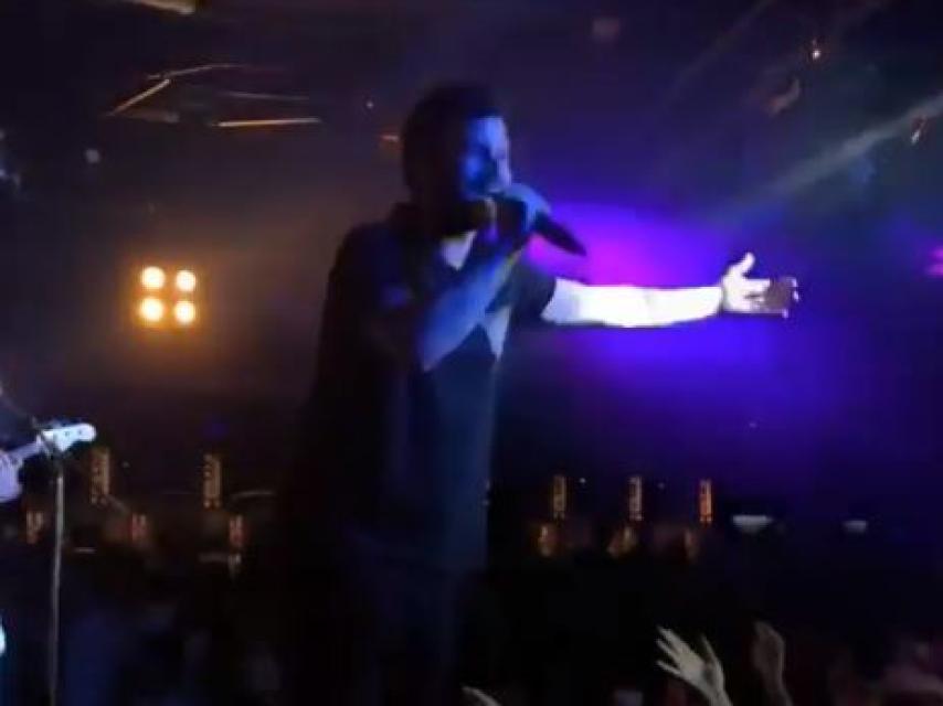 Willy en el concierto del jueves en Barcelona.