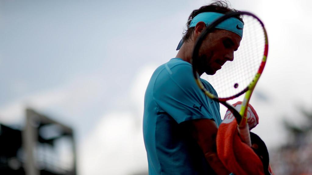 Nadal, durante el partido ante Pella en Roland Garros.