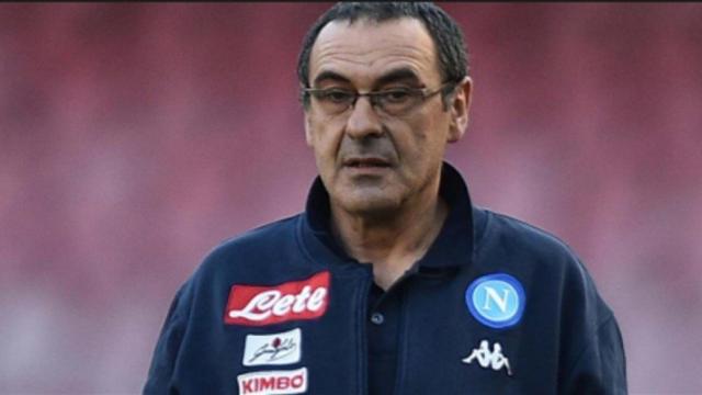 Sarri en un partido con el Nápoles. Foto: sscnapoli.it