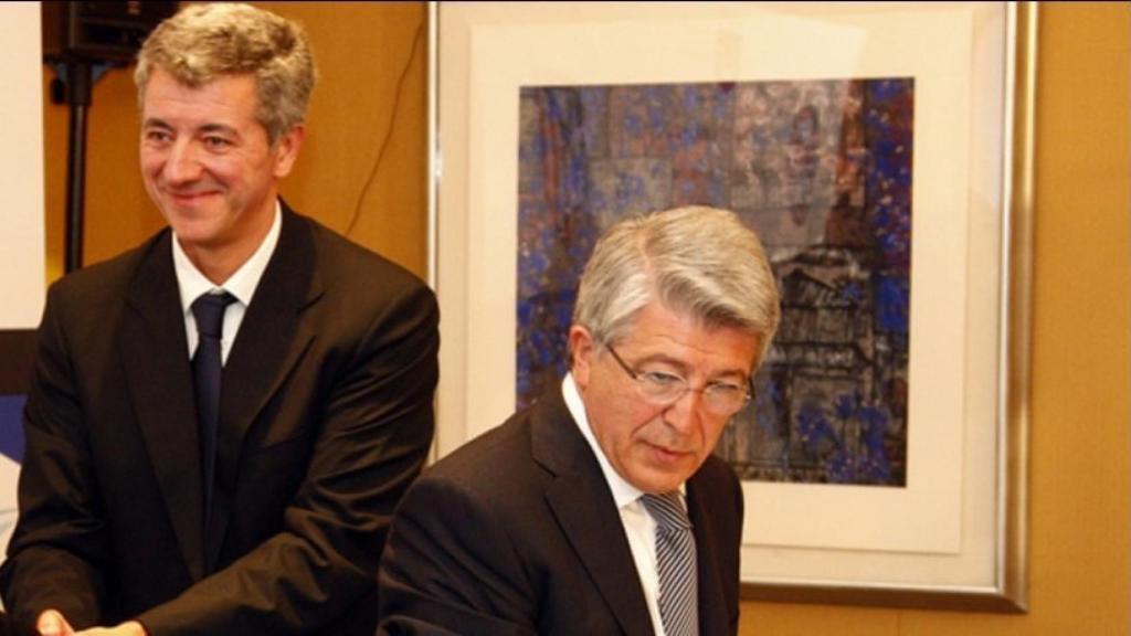 Cerezo y Gil Marín. Foto: atleticodemadrid.com