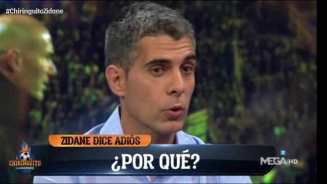 José Luis Sánchez, en El Chiringuito. Foto: Twitter (@elchiringuitotv)