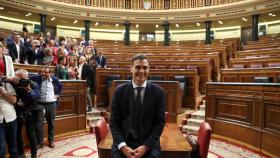 Pedro Sánchez posa para los medios.