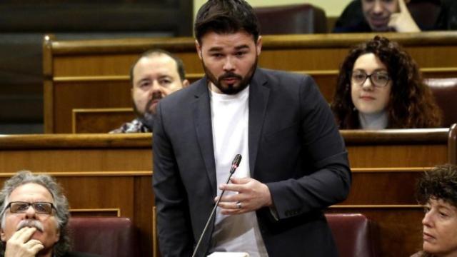 Gabriel Rufián, en el Congreso de los Diputados.