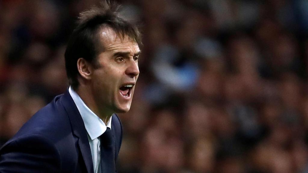 Lopetegui en el amistoso contra Argentina.