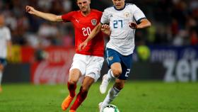 Chéryshev, en el último partido amistoso de Rusia.